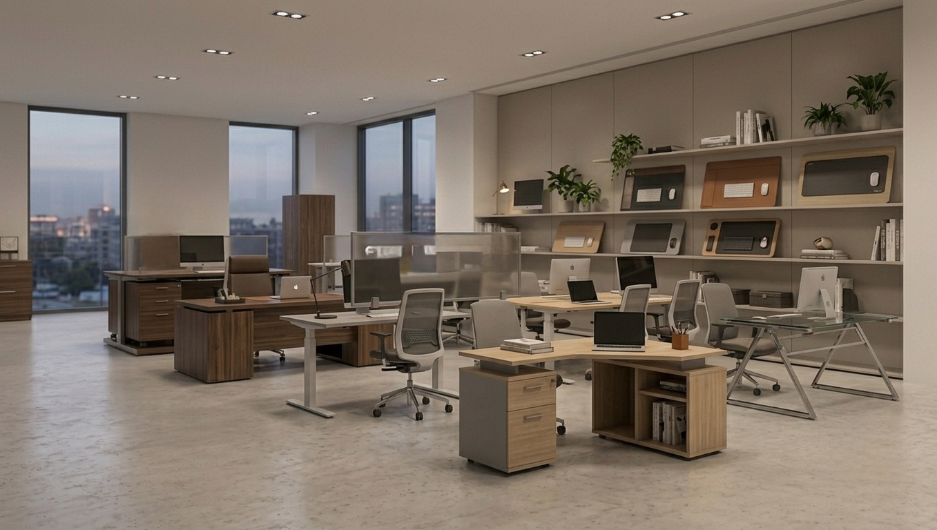 High-Back Ergonomic Office Mesh Chair with Chrome Base
