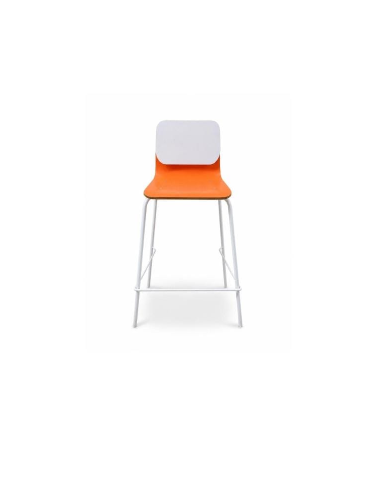 Modern High Bar Stool with Metal Legs