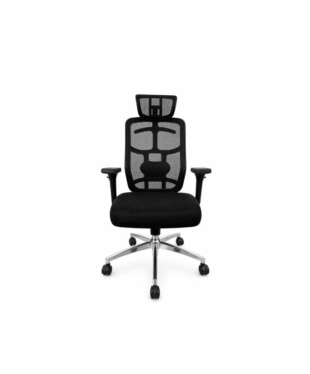 Full Black Ergonomic Mesh Office Chair with Lumbar Support