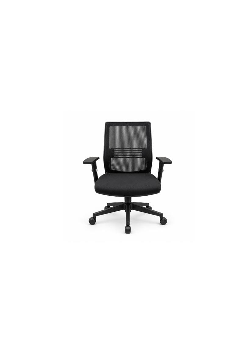 Ergonomic Black Mesh Office Chair with Adjustable Arms